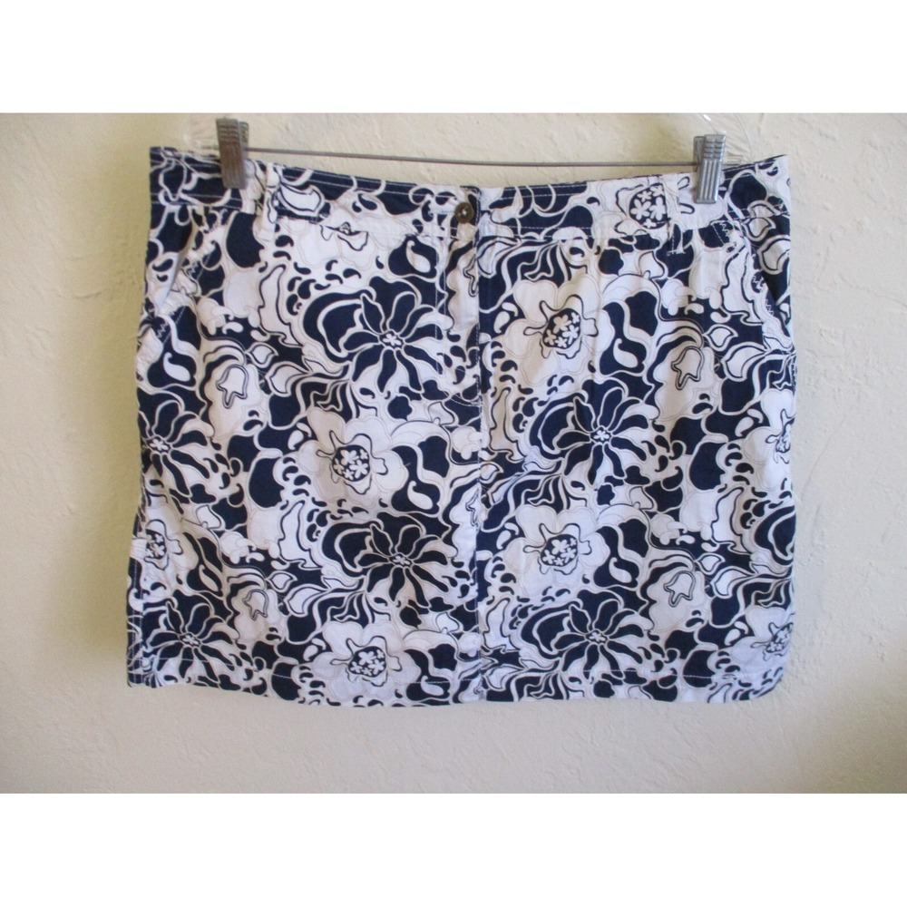Laura Scott Aloha Print Skort Size 16 ~ 4 Pockets